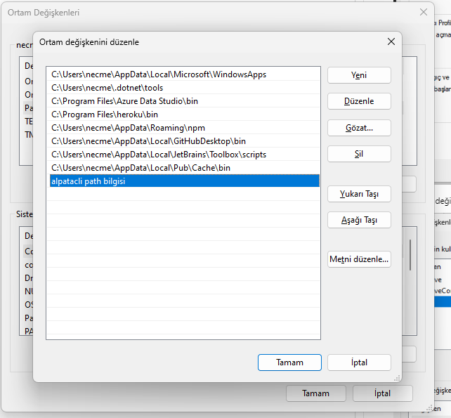 alpatacli_path_bilgisi