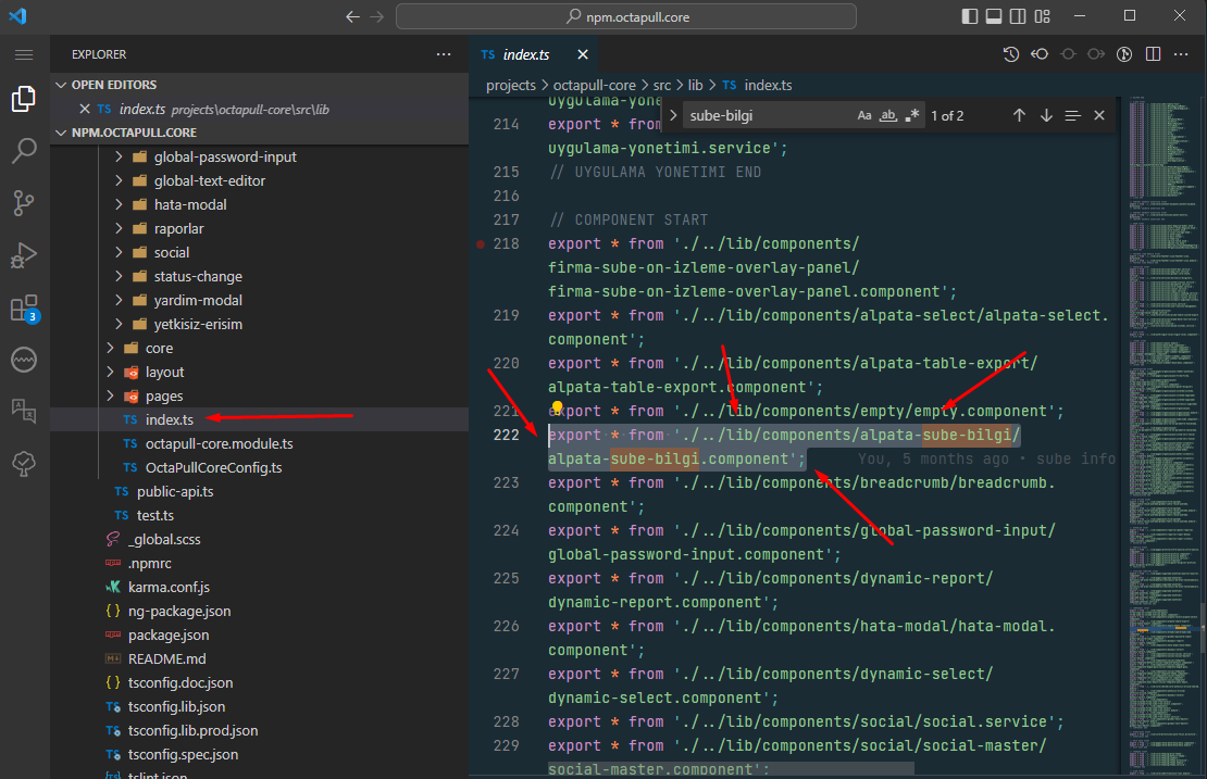 0-Komponent Export edilmesi